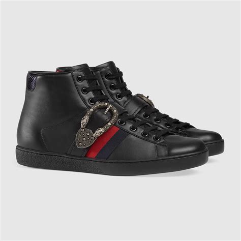 sneakers ace gucci uomo 44|gucci ace high top sneakers.